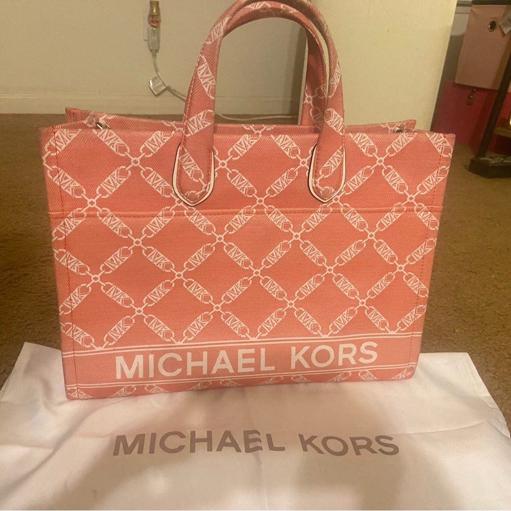 Michael Kors Pink Logo Tote